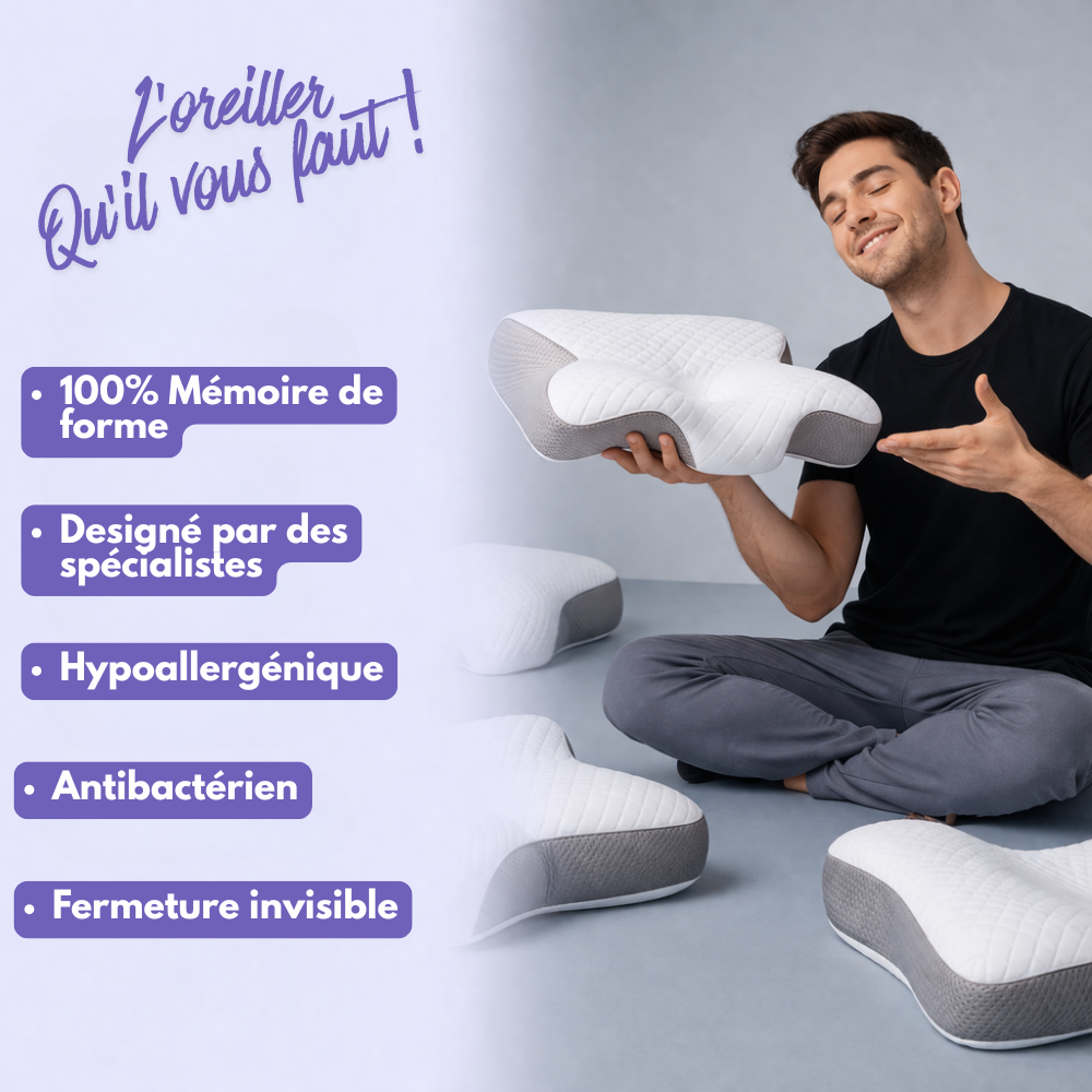 Oreiller Dormanuit™ Original – Confort Premium & Mémoire de Forme