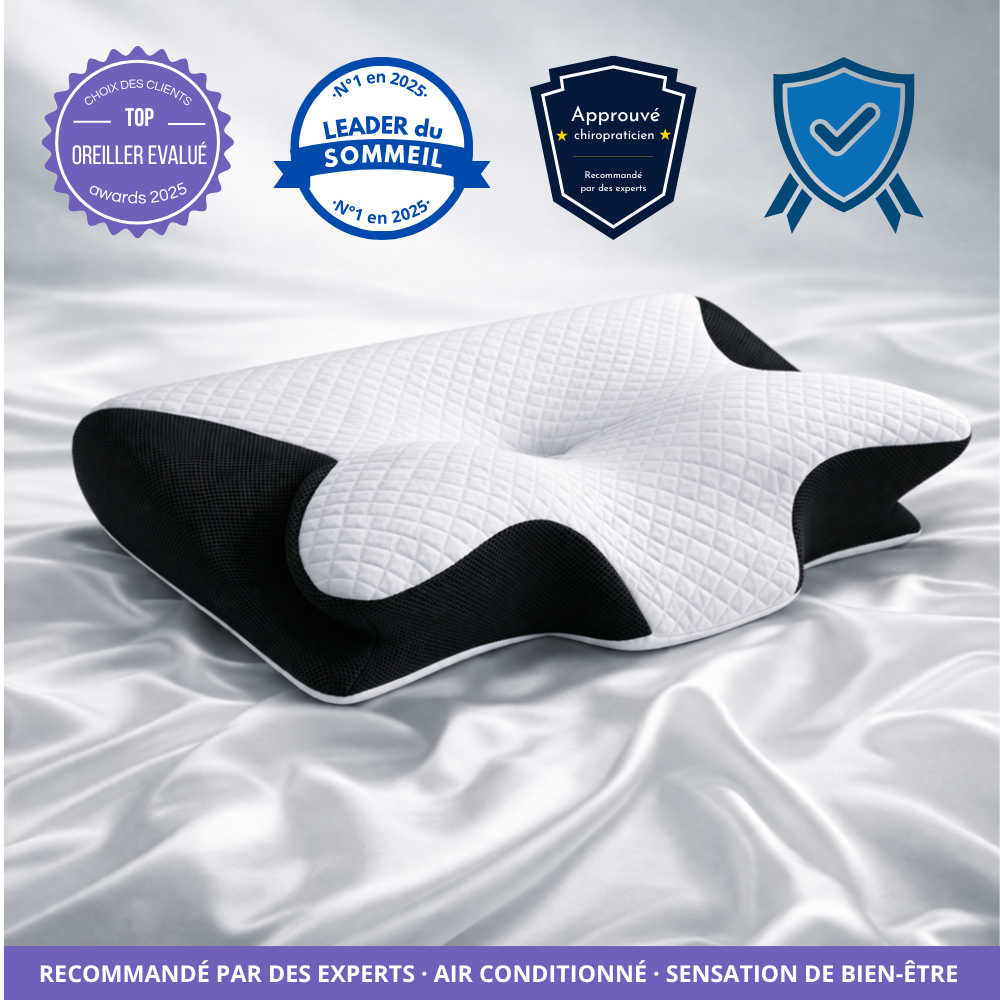 Oreiller Dormanuit™ Original – Confort Premium & Mémoire de Forme
