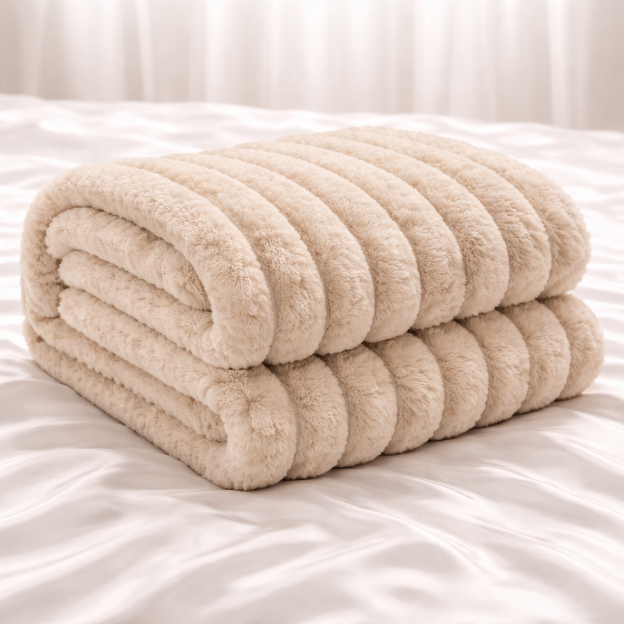 DormaNuit™ - Plaid Beige-Clair - Cocooning | Doux | Epais