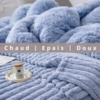 DormaNuit™ - Plaid Bleu - Cocooning | Doux | Epais
