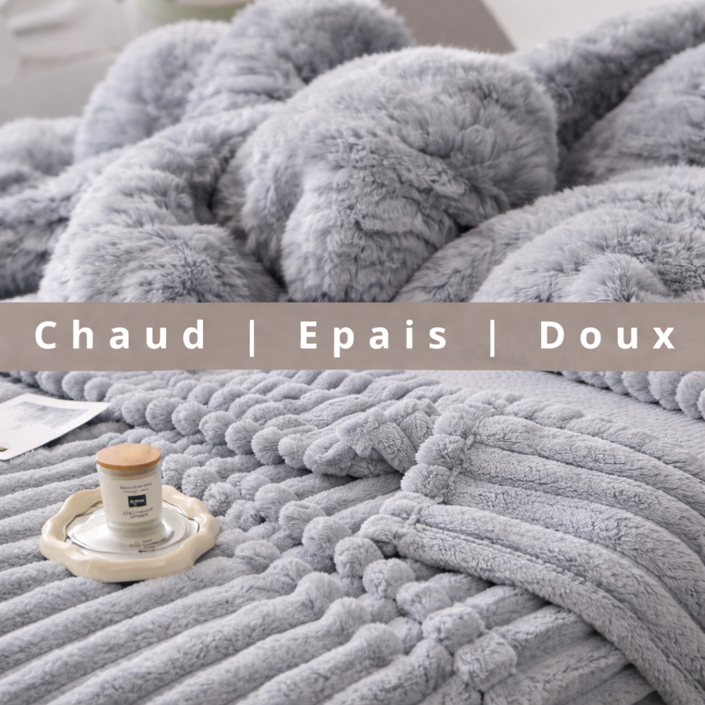 DormaNuit™ - Plaid Gris - Cocooning | Doux | Epais