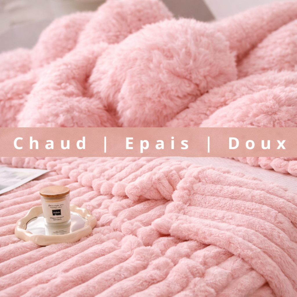 DormaNuit™ - Plaid Rose - Cocooning | Doux | Epais