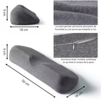 Oreiller Dormanuit™ Classic - Compact & Pratique pour Transport