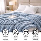 DormaNuit™ - Plaid Bleu - Cocooning | Doux | Epais