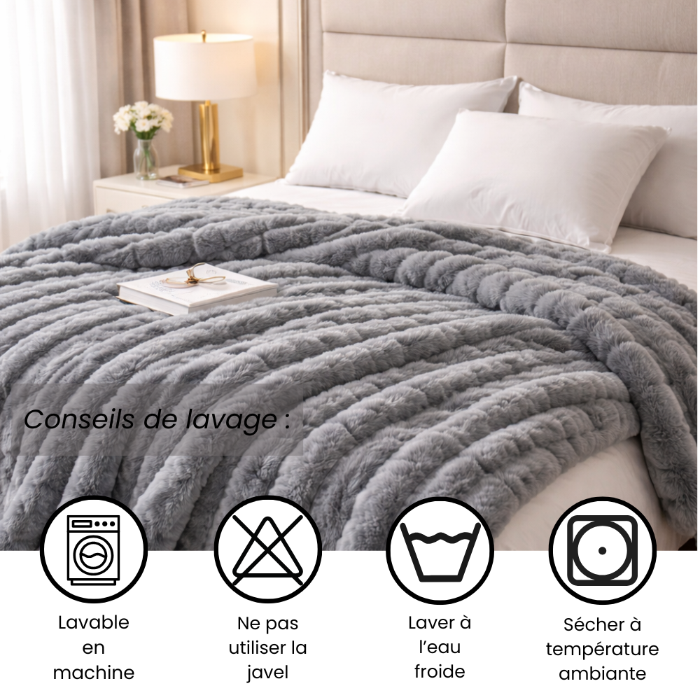 DormaNuit™ - Plaid Gris - Cocooning | Doux | Epais